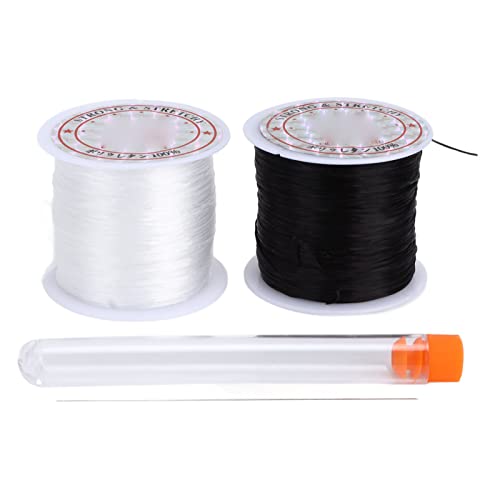 Respicefinem 0.8mm 50m Bracelet Elastic Cord Ideal for DIY Jewelry Necklace Crafts High Elasticity Suitable For Small Beads Glass Beads In Making Bracelets Necklaces Hanging Orname von Respicefinem