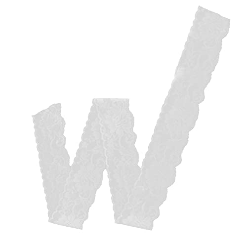 Respicefinem 10 Yard 5cm Width White Single Row Floral Nylon Lace Ribbon Ideal for Newspaper Clippings Knitwear Clothing And More Respicefinem 10 Yard 5cm Width White Single Row Floral Nylon Lace Ribbon Ideal for Newspaper Clippings Knitwear Clothing And More von Respicefinem