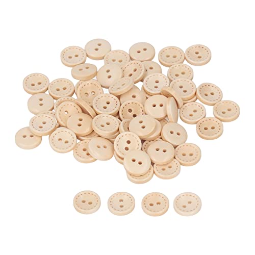 Respicefinem 100 Stück Holz Runde Knöpfe Für Handwerk Nähen Sammelalbum Retro Mode Stil Ideal Für DIY Produktion Und Dekorative Zwecke Respicefinem 100 Stück Holz Runde Knöpfe Für Handwerk Nähen Sammelalbum Retro Mode Stil Ideal Für DIY Produktion Und Dekorative Zwecke von Respicefinem