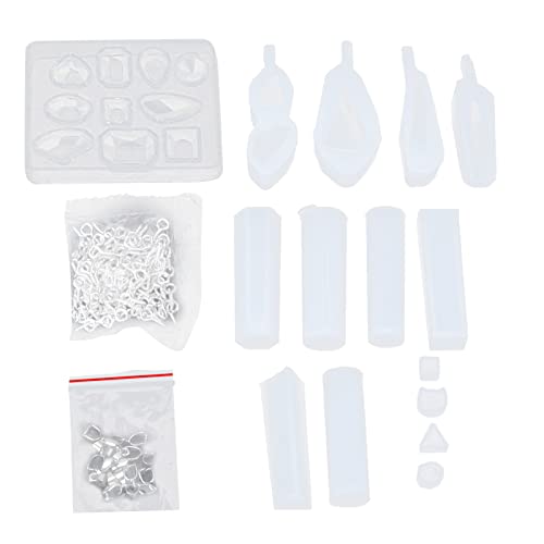 Respicefinem 125-teiliges Silikonformen-Set für die Herstellung von DIY-Schmuck und Bastelarbeiten, einfaches Entformen, komplette Werkzeuge, langlebig und sicher von Respicefinem