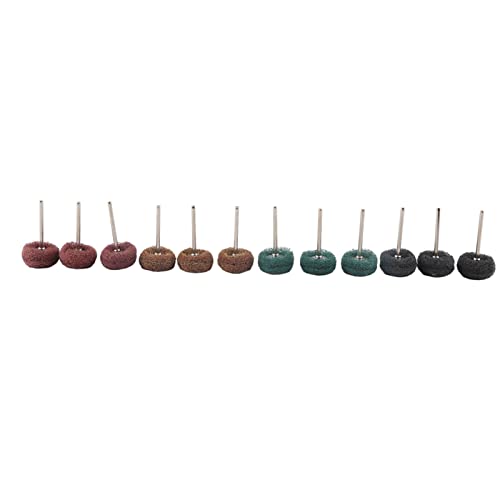 Respicefinem 12Pcs Four Colors Abrasive Wheel Buffing Polishing Wheel Set for Rotary Tool Abrasive Flap Non Woven Grinding Wheel for Deburring Descaling Dust Removal Oxide Layer Respicefinem 12Pcs Four Colors Abrasive Wheel Buffing Polishing Wheel Set for Rotary Tool Abrasive Flap Non Woven Grinding Wheel for Deburring Descaling Dust Removal Oxide Layer von Respicefinem