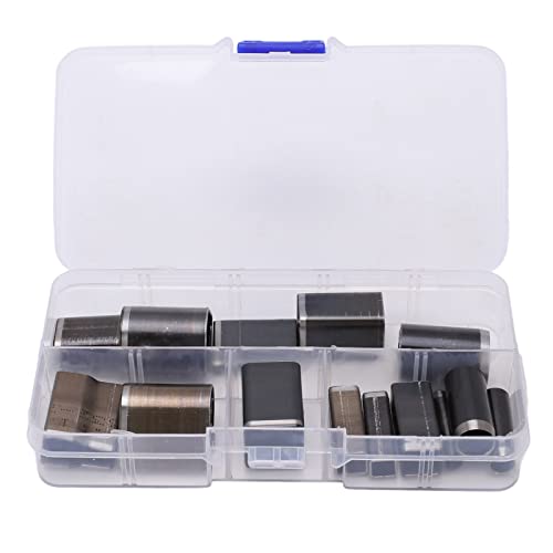 Respicefinem 18-teiliges Leder-Locher-Set, mehrere Formen, zum Selbermachen von Handy-Schutzhüllen und Holstern, Locher-Set aus Leder, universelles Stanzwerkzeug mit hochwertigem von Respicefinem