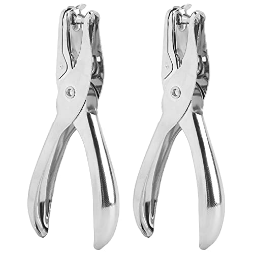 Respicefinem 2Pcs Single Hole Punch 45 Steel Handheld Clothing Ticket Paper Puncher Pliers With 6mm Diameter High Hardness Good Toughness Concentrated Force Point Quick Effortless Respicefinem 2Pcs Single Hole Punch 45 Steel Handheld Clothing Ticket Paper Puncher Pliers With 6mm Diameter High Hardness Good Toughness Concentrated Force Point Quick Effortless von Respicefinem