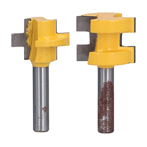 Respicefinem 2Pcs Tongue Groove Router Bit Grooving Cutter T Shape Square Tooth Wood Milling Saw With 8mm Shank Smooth Cutting Non Backlash Design Suitable For Handmade Drawers Respicefinem 2Pcs Tongue Groove Router Bit Grooving Cutter T Shape Square Tooth Wood Milling Saw With 8mm Shank Smooth Cutting Non Backlash Design Suitable For Handmade Drawers von Respicefinem