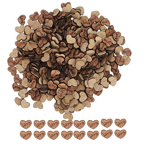 Respicefinem 300 Stück Holz-Herz-Konfetti, Basteln, DIY-Ornament, Valentinstag, Hochzeitsdekoration, süße Herz-Tischdekorationen, Hochzeit Respicefinem 300 Stück Holz-Herz-Konfetti, Basteln, DIY-Ornament, Valentinstag, Hochzeitsdekoration, süße Herz-Tischdekorationen, Hochzeit von Respicefinem