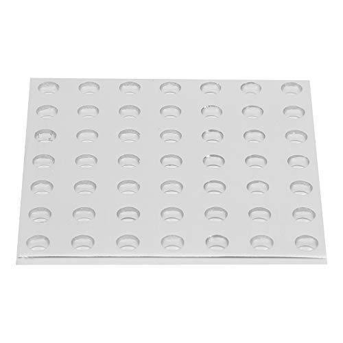 Respicefinem 311600560056 Aluminium-Gitterplattenplatte mit ausgezeichnetem Verhältnis von Festigkeit zu Gewicht, 7 x 7 Löcher, ideal für Stützhalterungen oder Ative Paneele, von Respicefinem