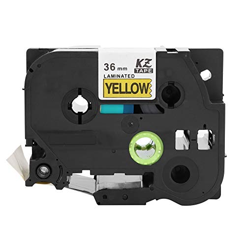 Respicefinem 36mm Laminiert Label Band für PT-9700PC PT-9800PCN PT-3600 PT-9500PC PT-9200 PT-9600 8m PET-Material Schnell Drucken von Respicefinem