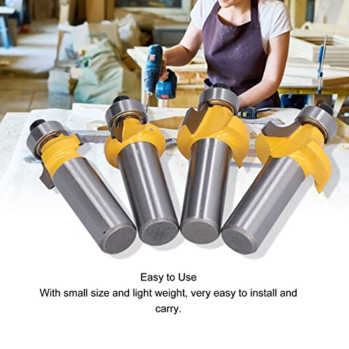 Respicefinem 4Pcs Router Bit Set 2in Shank Round Over Flush Trim Tool Kit Ideal For DIY Woodworking On Plywood Hardwood Softwood And Composite Materials Respicefinem 4Pcs Router Bit Set 2in Shank Round Over Flush Trim Tool Kit Ideal For DIY Woodworking On Plywood Hardwood Softwood And Composite Materials von Respicefinem