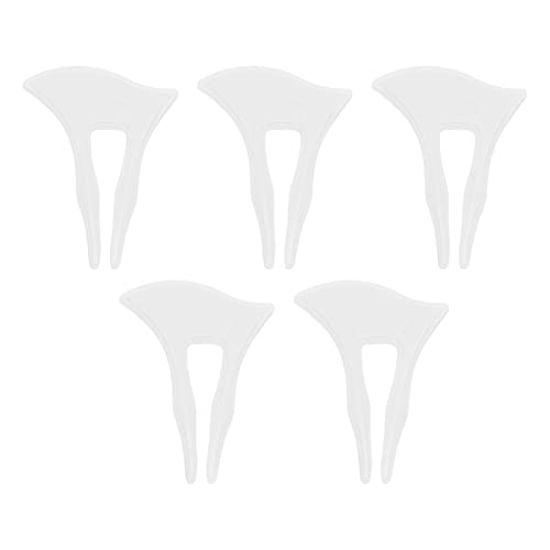 Respicefinem 5 Stück Silikon-Haarnadelformen für Heimwerker, Bastelarbeiten, einfaches Entformen, glattere, elastische, wiederverwendbare Schmuckclip-Formen, ideal zum Hinzufügen von Respicefinem