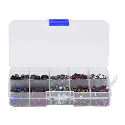 Respicefinem 5000PCS Glass Flat Bottom Hot Fix Rhinestones Ideal For Nail Art Phone Case Decor And DIY Jewelry Findings With 10 Colors And Strong Adhesive Layer von Respicefinem