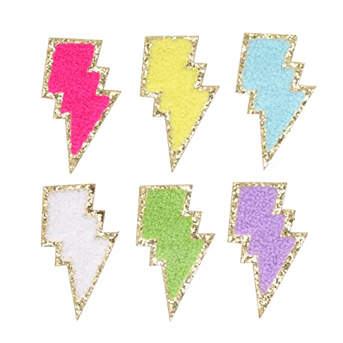 Respicefinem 6 Stück Blitz bügeln auf Patches Zarte Blitz form dekorativ bestickte Patches ideal zum Dekorieren von Kleiderhosen Hüte und Handtaschen aus Baumwolle mit ca. 4x1x7 Respicefinem 6 Stück Blitz bügeln auf Patches Zarte Blitz form dekorativ bestickte Patches ideal zum Dekorieren von Kleiderhosen Hüte und Handtaschen aus Baumwolle mit ca. 4x1x7 von Respicefinem