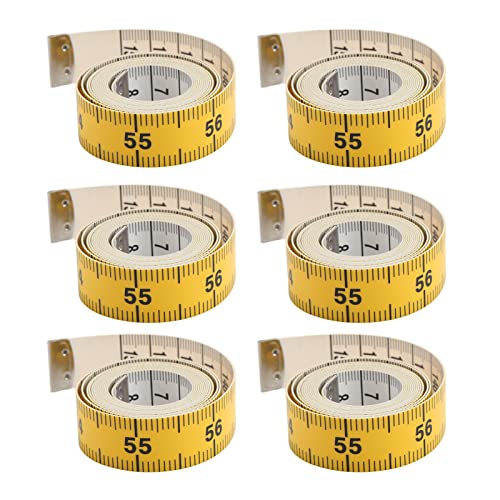 Respicefinem 6-teiliges weiches Maßband mit doppelter Skala, leicht ablesbar, dehnungsbeständiges Maßband, ideal für Körpermaße, Nähen und Schneidern Respicefinem 6-teiliges weiches Maßband mit doppelter Skala, leicht ablesbar, dehnungsbeständiges Maßband, ideal für Körpermaße, Nähen und Schneidern von Respicefinem