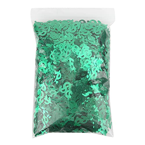 Respicefinem 60g Dollar-Zeichen-Förmige Warfen Konfetti Grün oder Gold Table Scatter für Hochzeiten, Geburtstag Parteien, Besondere Anlässe Dekor (grüne dollar-Zeichen) von Respicefinem