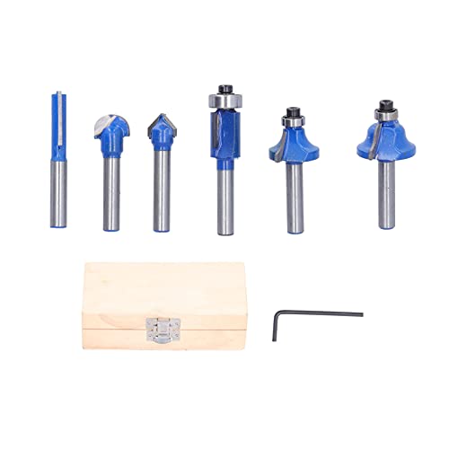 Respicefinem 6Pcs Router Bit Set With 635mm Shank Made Of High Quality Hard Alloy For Woodworking High Temperature Durable And Stable von Respicefinem