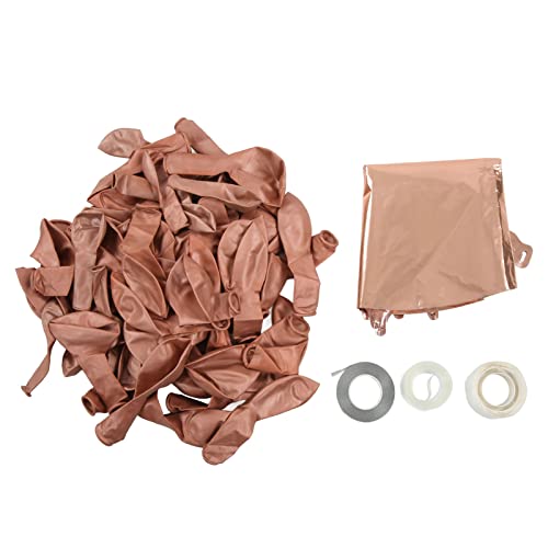 Respicefinem Ballongirlanden-Set aus wunderschönem Naturlatex und hochwertiger Aluminiumfolie, langlebig mit breiter Anwendung für Partys, Hochzeiten, Feiertage, Silber, ideal als (Roségold) von Respicefinem