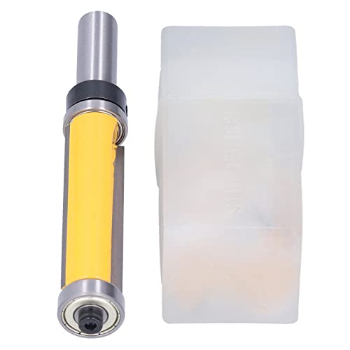 Respicefinem Flush Trim Router Bit With Top And Bottom Double Bearing Cutter Tool For Trimming Cutting 2in Shank Carbide Tip For Increased Strength And Suits Various Templates (1/2 pattern) von Respicefinem