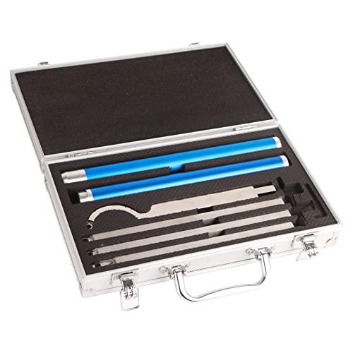Respicefinem Holzdrehwerkzeuge für Drehmaschinen Set 34×21×7 cm 8 Teiliges Set mit Aluminiumlegierung Griffen Werkzeugstangen Schraubenschlüssel Wendeschneidbare Inserts Respicefinem Holzdrehwerkzeuge für Drehmaschinen Set 34×21×7 cm 8 Teiliges Set mit Aluminiumlegierung Griffen Werkzeugstangen Schraubenschlüssel Wendeschneidbare Inserts von Respicefinem