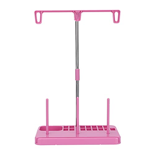 Respicefinem Leichter Haushaltsnähmaschinen-Werkzeug-Garnständer, 3-Spulenhalter zum Quilten, Heimwerken, Pink, ideal für die meisten Haushaltsnähmaschinen, aus Kunststoff und (Rosa) von Respicefinem