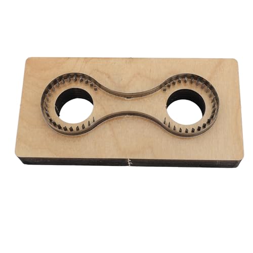 Respicefinem Premium-Schlüsselanhänger-Stanzform aus Stahl und Holz für handgefertigtes DIY-Handwerk, ideal zum Erstellen personalisierter Schlüsselanhänger, professionell von Respicefinem