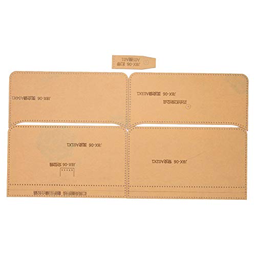 Respicefinem Premium-Vorlagenset aus Acryl für die Herstellung von Handytaschen und Geldbörsen, ideales Werkzeug zur Lederverarbeitung für präzises Schneiden und Gestalten von Respicefinem