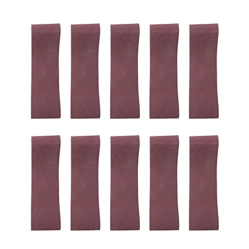 Respicefinem Schleifband, Aluminiumoxid-Material für Bandschleifer, 10 Stück, erhältlich in Körnung 240 – 1000, 533 mm Umfang, 75 mm Breite (600# 10 packs) von Respicefinem