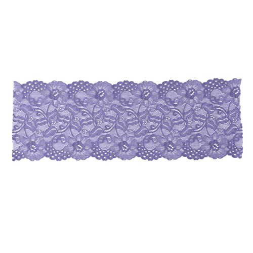 Respicefinem Spitzenband, 17 cm breit, 9,1 m, mit guter Elastizität für sichere Verwendung und einfache Bedienung, verleiht Kleidungsaccessoires Eleganz, Schwarz (Neu blau) von Respicefinem