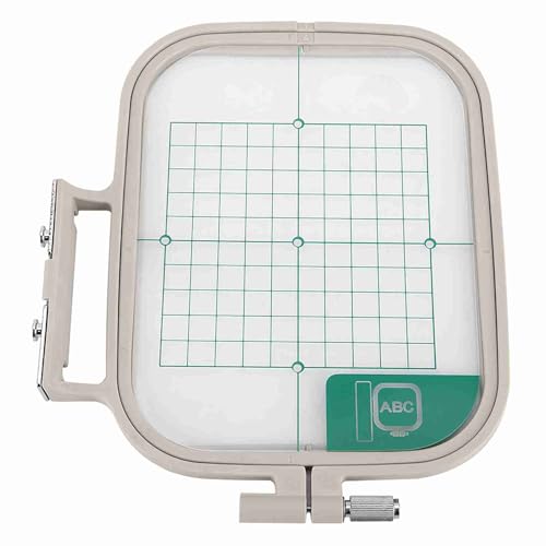 Respicefinem-Stickerei-Reifen rahmen Stretch rahmen Fit für multifunktion ale Nähmaschine mittelgroß wasserdicht mit klarem Gitter für eine genaue Ausrichtung (M) von Respicefinem