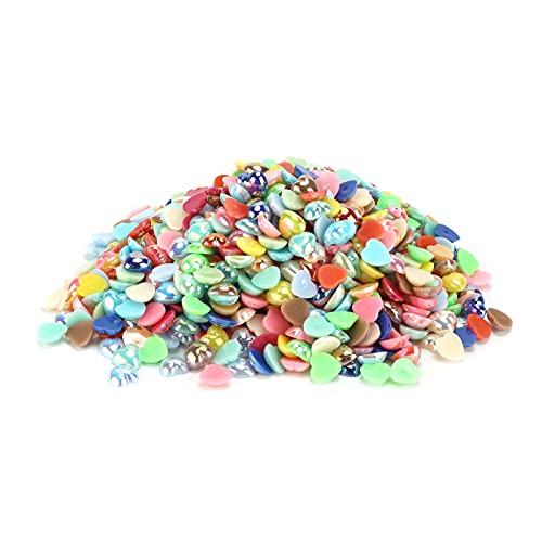 RespireFinem 1000 Stücke farbenfrohe AB -halbe Gesicht Pfirsich Herzgeformte Nachahmung Perle 10mm DIY -Accessoires ideal für Handwerkskarten Dekoration Schmuck Making Mosaic Art RespireFinem 1000 Stücke farbenfrohe AB -halbe Gesicht Pfirsich Herzgeformte Nachahmung Perle 10mm DIY -Accessoires ideal für Handwerkskarten Dekoration Schmuck Making Mosaic Art von Respicefinem