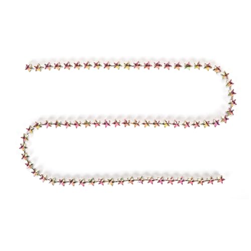 RespireFinem 10mm Sternform Rhinestone Chain Sparkling Decorative Trimm für DIY -Nähkleidungsstücke Schuhe Hüte Taschen Flammen Farbzubehör Handwerk und Wohnkultur (Flammenfarbe) von Respicefinem