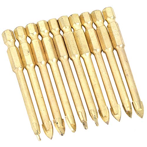 RespireFinem 10pcs 6mm Carbid Hex Shank Dreieck Speerkopfbohrer Teile Hochgeschwindigkeitsbohrungen Anti -Korrosion rostfeste ideal für Keramikfliesen -Glasholzböden Wände (10 Packs, sechseckige RespireFinem 10pcs 6mm Carbid Hex Shank Dreieck Speerkopfbohrer Teile Hochgeschwindigkeitsbohrungen Anti -Korrosion rostfeste ideal für Keramikfliesen -Glasholzböden Wände (10 Packs, sechseckige von Respicefinem