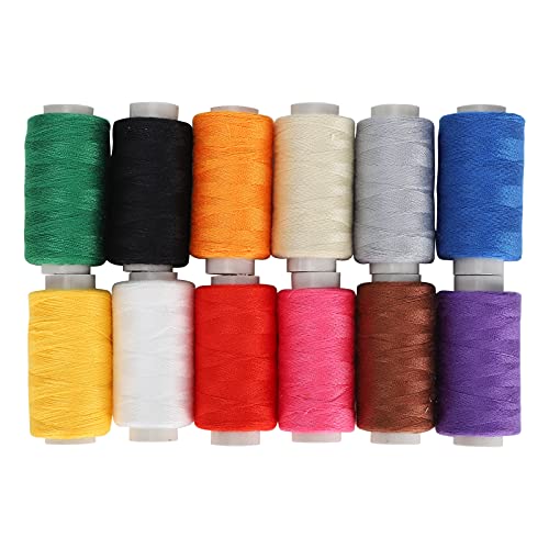 RespireFinem 12pcs Nähfaden Set Bunte Polyester Stickwerkzeuge handgefertigtes DIY -Stricken liefert Polyester Starke Tränenameise mit glatten Enden, die für die RespireFinem 12pcs Nähfaden Set Bunte Polyester Stickwerkzeuge handgefertigtes DIY -Stricken liefert Polyester Starke Tränenameise mit glatten Enden, die für die von Respicefinem