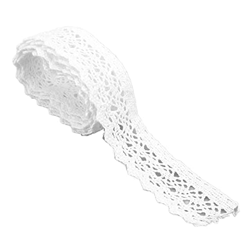 RespireFinem 20 Yards Baumwollfaden Spitzenband weiße dekorative Accessoires für Kleidungsdekoration DIY Vorhang Hochzeitsfeier Dekoration Hand Nähverpackung RespireFinem 20 Yards Baumwollfaden Spitzenband weiße dekorative Accessoires für Kleidungsdekoration DIY Vorhang Hochzeitsfeier Dekoration Hand Nähverpackung von Respicefinem