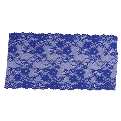 RespireFinem 24 cm breit 10 Meter Spitzenband mit guter Elastizität für den sicheren Gebrauch und einfacher Betrieb ideales Kleidungszubehör in Schwarz (Blau) von Respicefinem