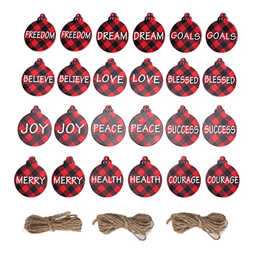 RespireFinem 24PCS Weihnachtsschmuck 12 Styles Holzhandwerk Urlaub wiederverwendbare Anhängerdekorationen ideal für Türbaum Winter Weihnachtsmotivpartys und Country Farmhouse Tree RespireFinem 24PCS Weihnachtsschmuck 12 Styles Holzhandwerk Urlaub wiederverwendbare Anhängerdekorationen ideal für Türbaum Winter Weihnachtsmotivpartys und Country Farmhouse Tree von Respicefinem
