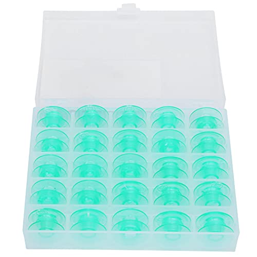 RespireFinem 25pcs Multifunktionales plastisches grünes Stickspulen mit Aufbewahrungsbox ideal zum Nähen von Quilten für Anfänger und professionelles Nähen RespireFinem 25pcs Multifunktionales plastisches grünes Stickspulen mit Aufbewahrungsbox ideal zum Nähen von Quilten für Anfänger und professionelles Nähen von Respicefinem