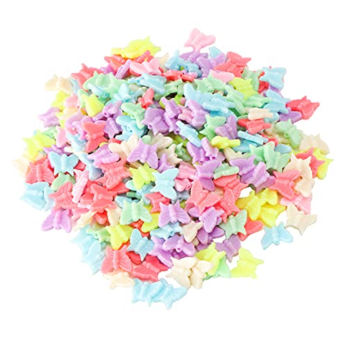 RespireFinem 300pcs Schmetterling Perlen Plastik Kinder Kinder DIY -Schmuckzubehör handwerk machen Materialversorgungen ideal für die Herstellung von Armbändern Halsketten RespireFinem 300pcs Schmetterling Perlen Plastik Kinder Kinder DIY -Schmuckzubehör handwerk machen Materialversorgungen ideal für die Herstellung von Armbändern Halsketten von Respicefinem