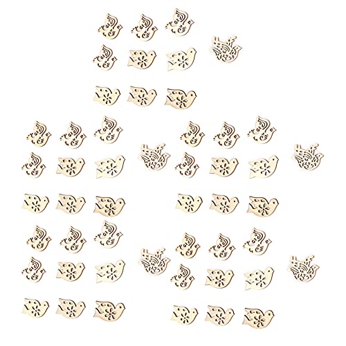 RespireFinem 50pcs Holzvögel Scheiben hohl 50 mm leere unvollendete hölzerne Ausschnitte Chips ideal für DIY -Dekorationen Kunsthandwerk aus Verbundholz stark und sicher mit RespireFinem 50pcs Holzvögel Scheiben hohl 50 mm leere unvollendete hölzerne Ausschnitte Chips ideal für DIY -Dekorationen Kunsthandwerk aus Verbundholz stark und sicher mit von Respicefinem