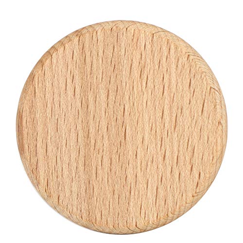 Restokki 50Pcs Holz Runde Stücke Holz Blank Scheiben DIY Holz Chip Blank Scheiben Buche Chip No-Loch DIY Handgemachte Dekoration Zubehör(6CM) von Restokki