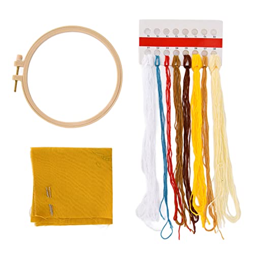 Restokki Embroidery Kits Cute Lovely Printed Easy Use Widely Used Home Decoration (Butterfly cat) von Restokki