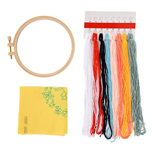 Restokki Embroidery Kits Cute Lovely Printed Easy Use Widely Used Home Decoration (Garden cat) von Restokki