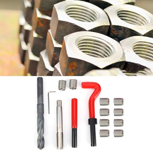 Restokki Gewindeeinsätze M14x1.5 Reparaturhülsenkit zur Reparatur von Gewinde mit hoher Präzision, 15pcs von Restokki