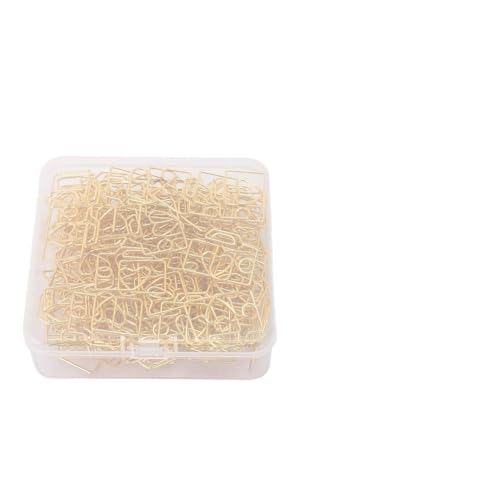 Restokki Niedliche Büroklammern in Kameraform aus Eisen mit Aufbewahrungsbox, für den Bürogebrauch (Gold) von Restokki