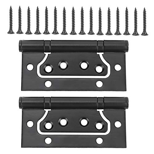 Restokki Türscharniere aus Edelstahl 304, Schrankscharniere, Verdecktes Stoßscharnier, Schwarze Möbelbeschläge, Schrankzubehör von Restokki