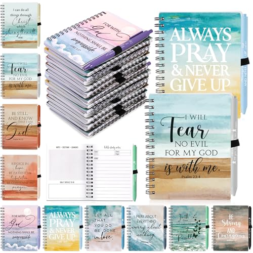 Resurhang 10 Sets/20 Stück christliche Geschenke Bulk-Bibelvers Notizbücher mit christlichem Kugelschreiber, ästhetische Schrift, Notizblöcke, religiöse Stifte, Gebetstagebuch für Kirche, Schule Resurhang 10 Sets/20 Stück christliche Geschenke Bulk-Bibelvers Notizbücher mit christlichem Kugelschreiber, ästhetische Schrift, Notizblöcke, religiöse Stifte, Gebetstagebuch für Kirche, Schule von Resurhang