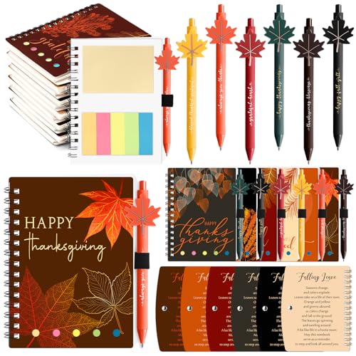 Resurhang 24 Sets Herbst Thanksgiving Geschenke Herbst Notizbuch und Herbst Kugelschreiber Set Ahornblatt Notizbuch Freundschaftsgeschenke Großpackung für Studenten Klassenzimmer Büro Ernte Party Resurhang 24 Sets Herbst Thanksgiving Geschenke Herbst Notizbuch und Herbst Kugelschreiber Set Ahornblatt Notizbuch Freundschaftsgeschenke Großpackung für Studenten Klassenzimmer Büro Ernte Party von Resurhang
