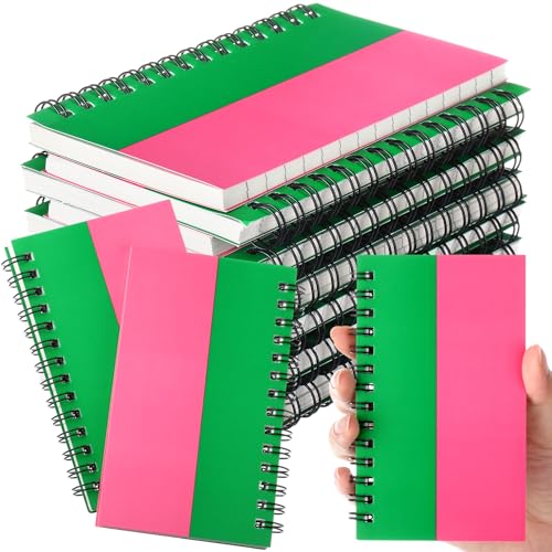Resurhang Kleine Spiralnotizbücher, 7,6 x 12,7 cm, 12 Stück, rosa und grün, Mini-Notizblöcke für Geburtstagspartys, Geschenke, Sororitätsgeschenk Resurhang Kleine Spiralnotizbücher, 7,6 x 12,7 cm, 12 Stück, rosa und grün, Mini-Notizblöcke für Geburtstagspartys, Geschenke, Sororitätsgeschenk von Resurhang