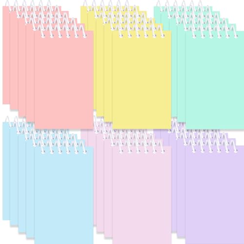 Resurhang Mini-Notizblöcke in Pastellfarben, 5,8 x 10,2 cm, kleine Pastell-Regenbogen-Taschen-Notizbücher, Großpackung, bunte Notizblöcke für Geburtstagsgeschenke, Partygeschenke, Frühling, Ostern Resurhang Mini-Notizblöcke in Pastellfarben, 5,8 x 10,2 cm, kleine Pastell-Regenbogen-Taschen-Notizbücher, Großpackung, bunte Notizblöcke für Geburtstagsgeschenke, Partygeschenke, Frühling, Ostern von Resurhang