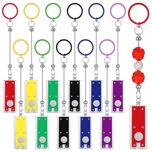 Retisee 12-teiliges Set mit 12 Perlen-Schlüsselanhängern mit 12 Mini-LED-Lichtern, Schlüsselanhänger-Zubehör, blanko, kreative Schlüsselanhänger für Geschenk-Schmuckherstellung Retisee 12-teiliges Set mit 12 Perlen-Schlüsselanhängern mit 12 Mini-LED-Lichtern, Schlüsselanhänger-Zubehör, blanko, kreative Schlüsselanhänger für Geschenk-Schmuckherstellung von Retisee