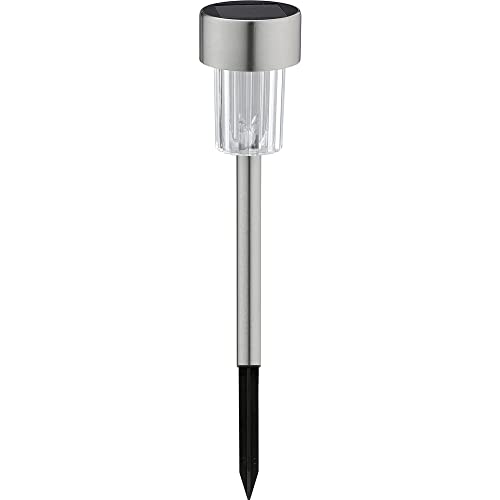 RETLUX RGL 101 Solar-Gartenleuchte - Bodeneinbauleuchte, Material Edelstahl/Kunststoff, fest eingebaute LED-Leuchten, Lichtfarbe 7500K - kaltweiss, Ni-Mh-Akku AAA 1,2V 200mAh von Retlux
