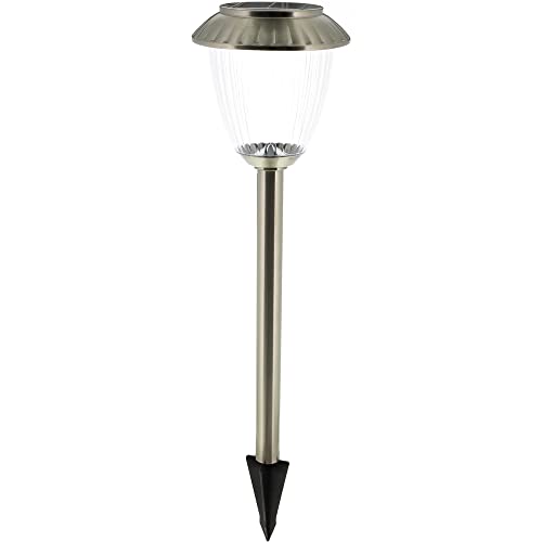 RETLUX RGL 107 Solar Garteneinbauleuchte, Bodeneinbauleuchte, Gehäusefarbe: Bronze, Material: Edelstahl, Kunststoff, Fassung: fest eingebaute 2x LED - Warmweiss, Lichtfarbe 3000K, Lichtstrom 10 lm von Retlux